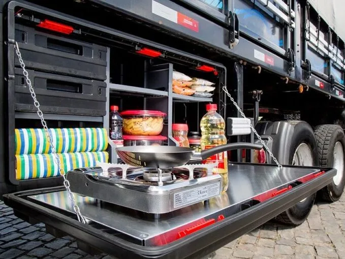 Cozinha móvel para caminhão